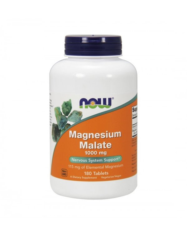 Magnesium Malate 1000 mg 180 Comp. NOW