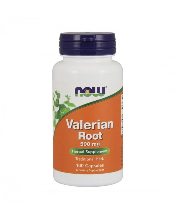 Valeriana Root 500 mg 100 Cápsulas Vegan NOW