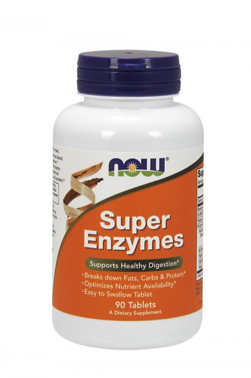 Super Enzymes 90 Comp. NOW