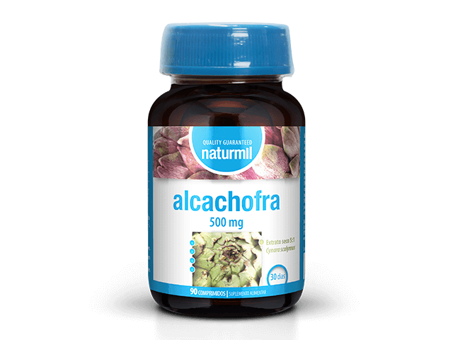 Suplemento de Alcachofra Naturmil para suporte digestivo e hepático.