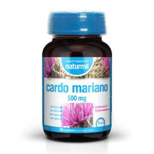 Suplemento de Cardo Mariano 500mg Naturmil para proteção e função hepática.