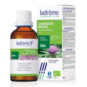 Suplemento de Cardo Mariano Extrato Bio Ladrôme 50ml protetor do fígado Cinco Sentidos