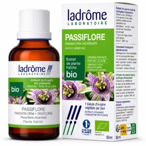 Suplemento de Passiflora Extrato Bio Ladrôme 50ml para relaxamento Cinco Sentidos